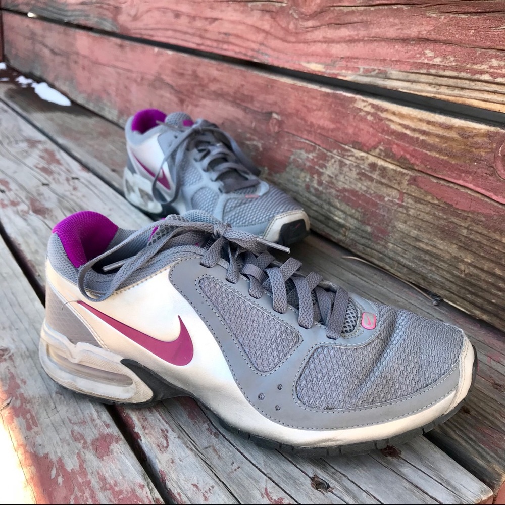 Nike Air Max LTE Silver & Purple Trainers Sneakers Sz 8 Running Athletic Shoes